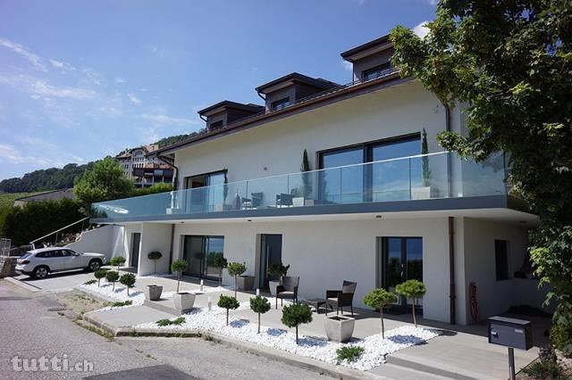 Newly built modern house in Lavaux with uniqu