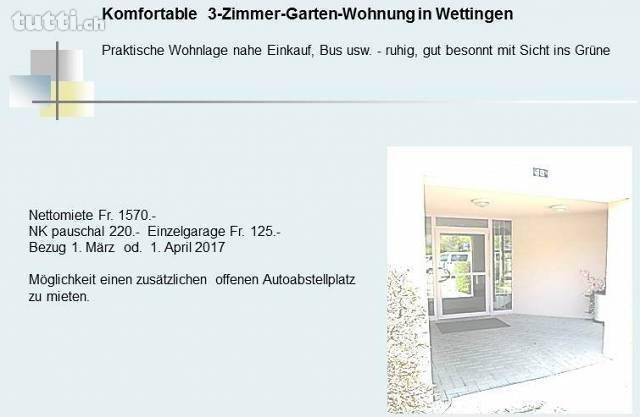 Komfortable 3-Zimmer-Garten-Wohnung an prakti