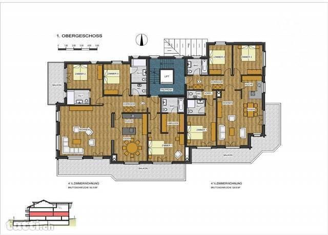 4.5-Zi-Whg im 1. OG - Haus Gatschiefer