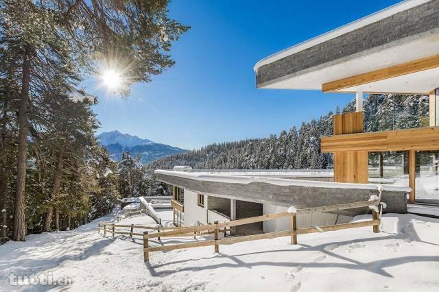 Idyllische Terrassenwohnung im Laaxer Wald