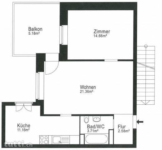 Gepflegte Wohnung für Singles oder Paare