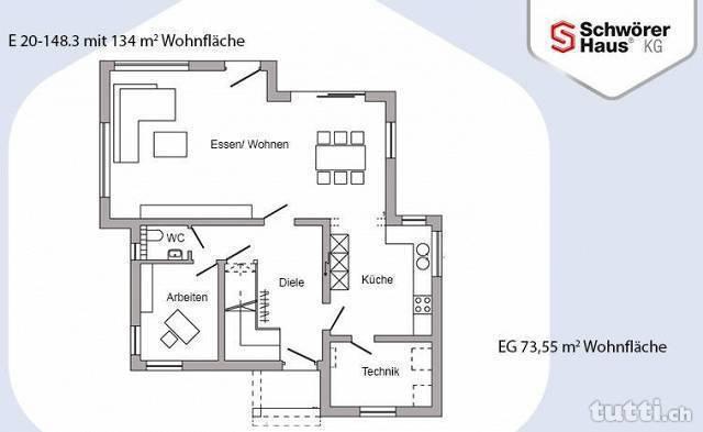 Schöne Hügellandschaft, nördlich des Napfs