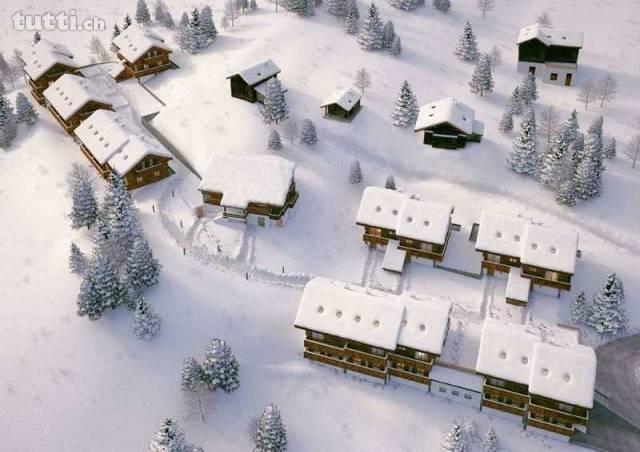 Hameau de chalets implantés dans un site idyl