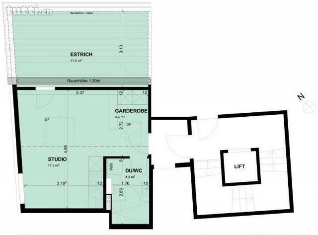 1-Zimmerwohnung im Dorfzentrum