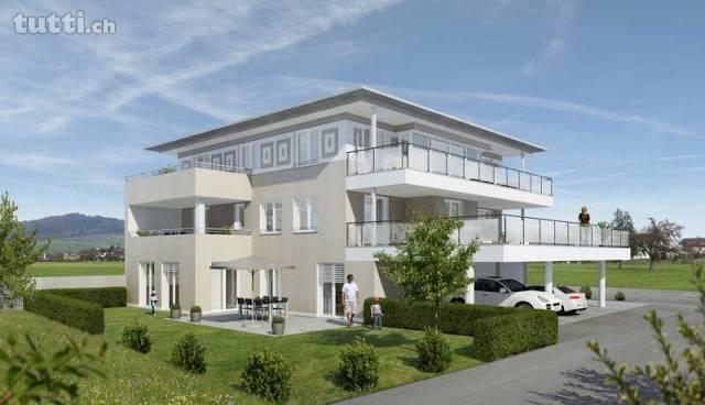 Neubau sonnige EG-Wohnung mit Terrasse und Ga