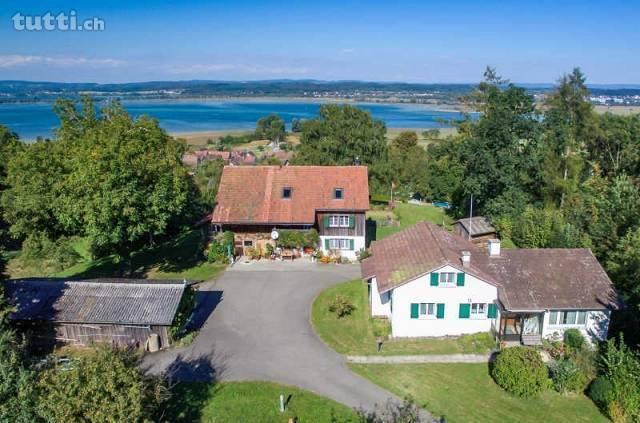 Bauernhaus und Stöckli mit traumhafter Seesic