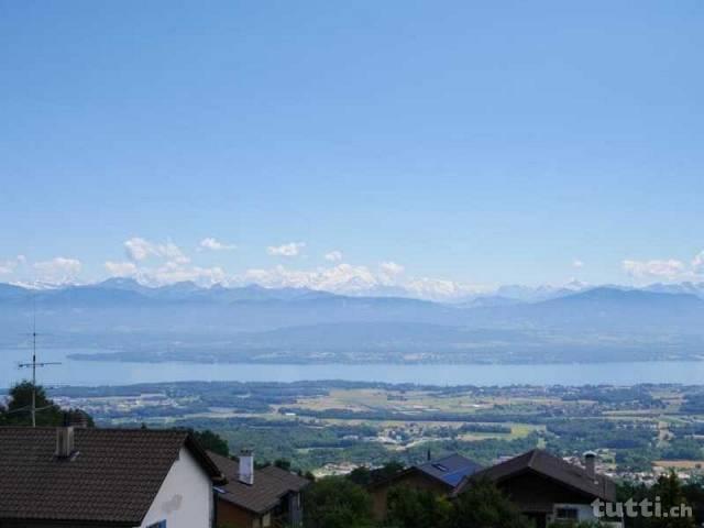 Superbe vue sur le lac avec de grands espaces