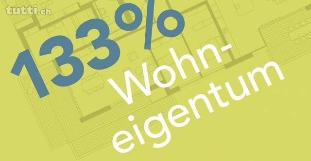 Neu in der Schweiz: 133% Wohneigentum