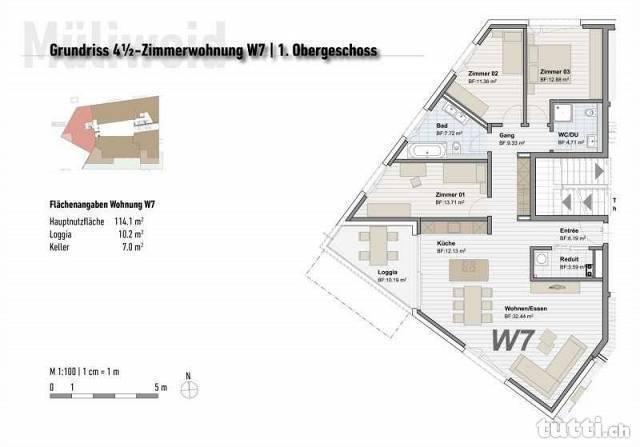 Traumhafte 4½ Zimmer Wohnung mit besonderem F