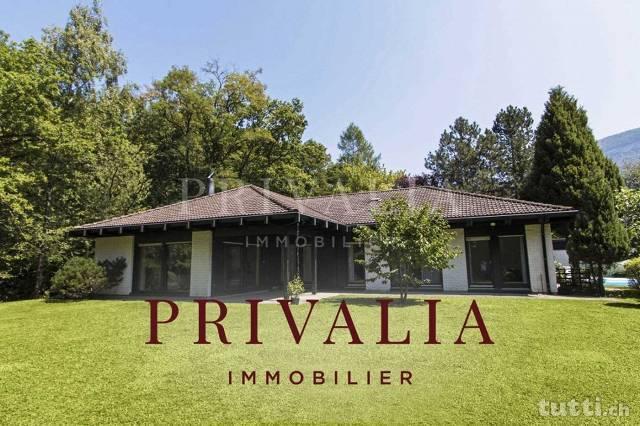 Villa individuelle de plain-pied sur une parc