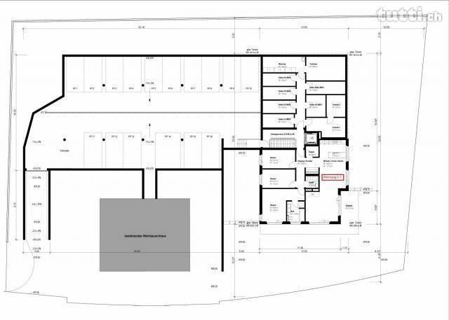 Neubauwohnung mit gedecktem Sitzplatz und vie