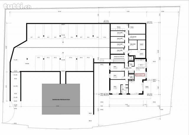 Neubauwohnung mit grossem Balkon, Aussicht in