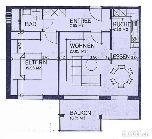 Gemütliche 2 ½-Zimmer-Wohnung