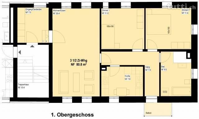 Nach Totalumbau: Erstvermietung der 3,5-Zimme