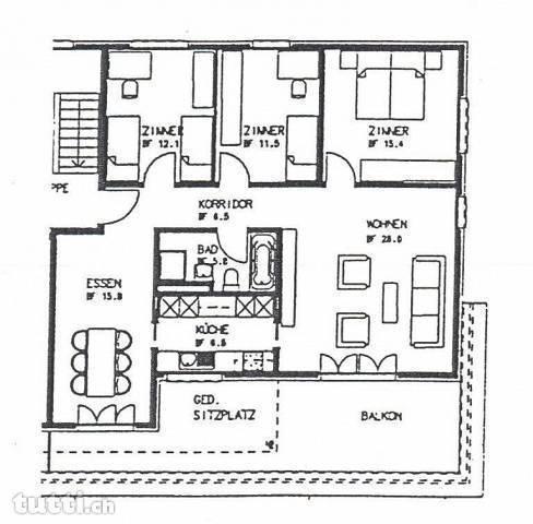 4 ½-Zimmer-Attikawohnung mit Dachterrasse