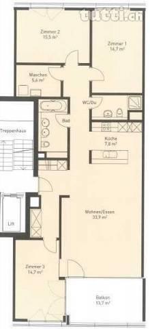 Top-moderne 4 1/2-Zimmerwohnung