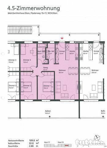 Moderne 4.5-Zimmerwohnung in Eiken