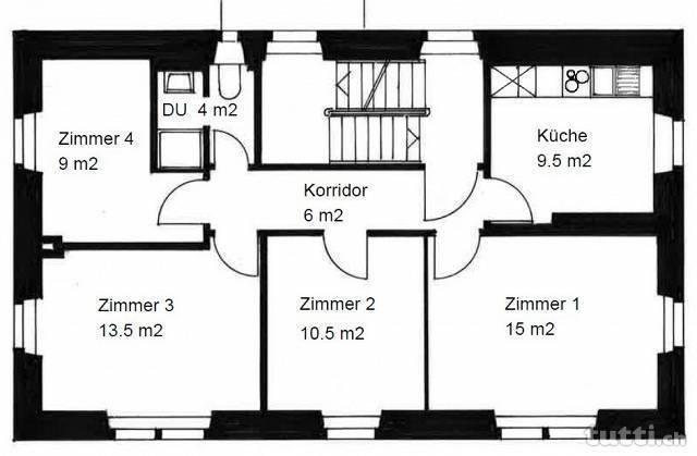 Wohnung in 3 Familienhaus Teilrenoviert