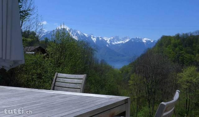 Glion, belle maison familiale rénovée au calm