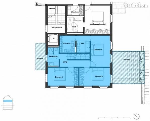 5 1/2 Zimmer-Dach-Maisonette-Wohnung