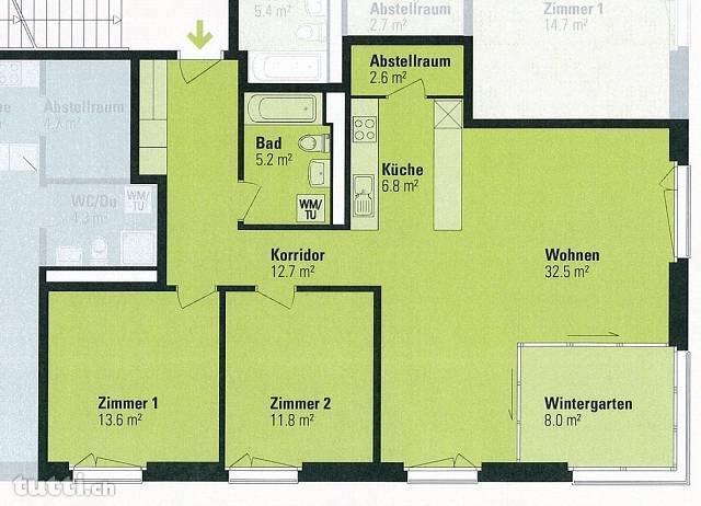 Moderne 3,5 Zimmer Wohnung in -Seebach