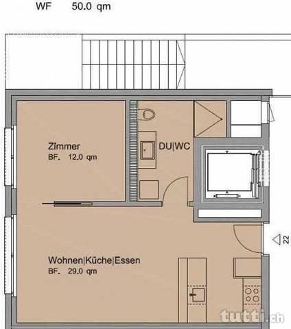 Moderne, zentrale 2-Zimmer-Wohnung in Kilchbe