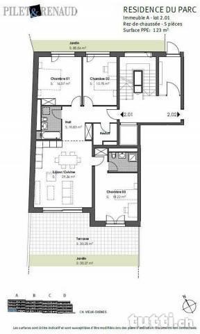 Vente sur plans - 'La Résidence du Parc'