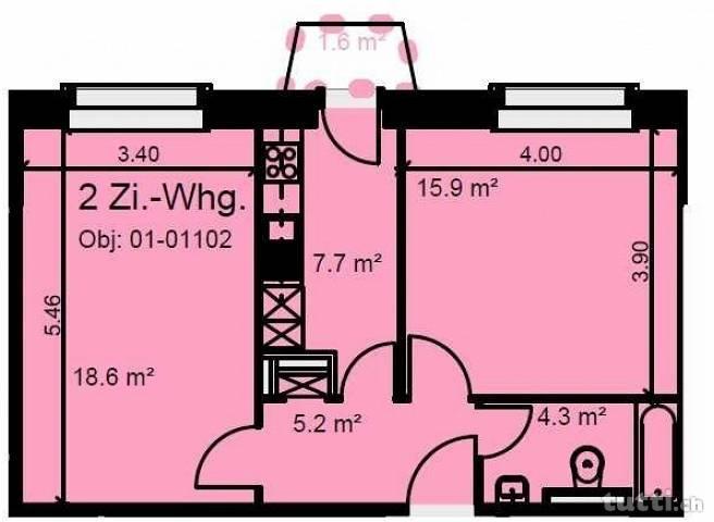 2-Zi-Woh. in gepflegtem Mehrfamilienhaus