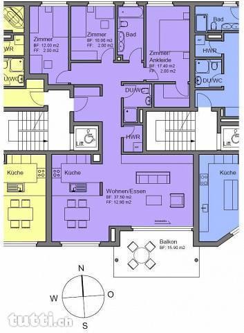 Schöne, grosszügige Wohnung im Eigentumsstand