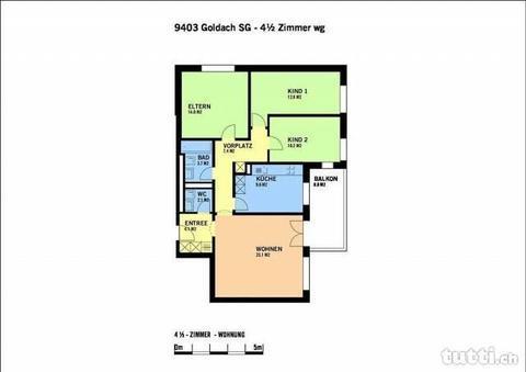 4 1/2 Zimmer-Whg in Goldach
