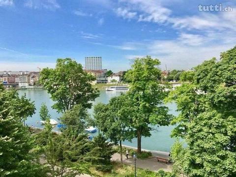 Helle Dachwohnung am Rhein