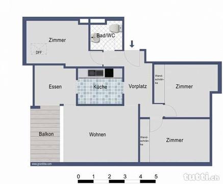 Dachwohnung 4.5 Zimmer zu vermieten