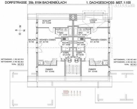 heimelige 3-Zimmer-Dachwohnung mit Nebenraum