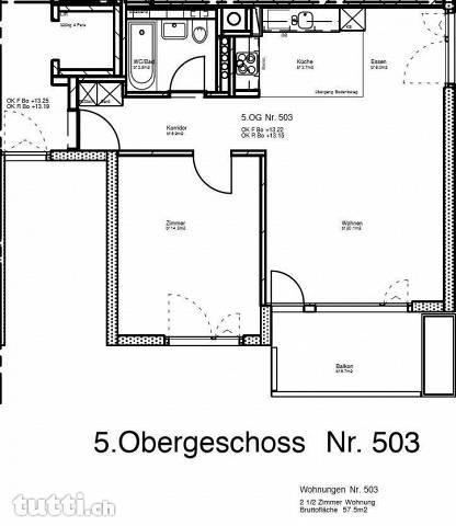 Erstvermietung 2.5-Zimmerwohnung