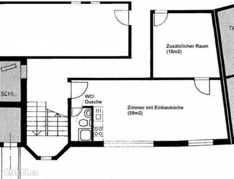 Geräumige, helle 1,5 Zimmerwohnung mit separa