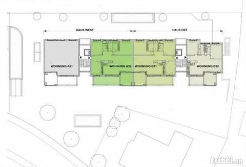 Süd-Balkon und Wintergarten, 4.5 ZWHG in der