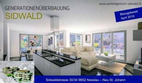 Neubau: 4.5 Zi. Wohnung mit Weitblick