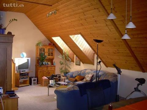 renov. 4 ½ Zimmer-Dach-Wohnung ca. 100 m2