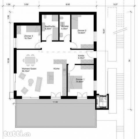 Attraktive 4.5 Zi. Terrassenwohnung NEUBAU