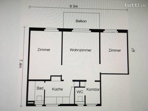 3-Zimmer-Wohnung