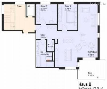 3.5 Zimmer Wohnung Ziegelhof 32, 8718 Schänis