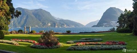 Lugano: stupendo appartamento con giardino e vista lago